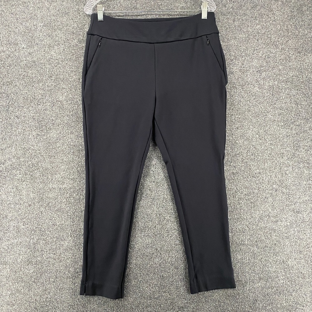 Soft Surroundings Pants Womens PM Black Pull On Skinny Ladies Office Career